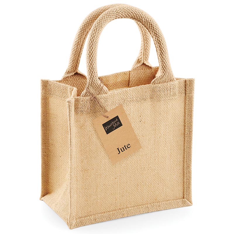 Jute petite gift bag - Natural One Size